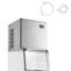 Tête de machine à glaçons en acier inoxydable intégrée pour un usage commercial à grand volume, ton argent, 650 lb / jour, glaçons, autonettoyante