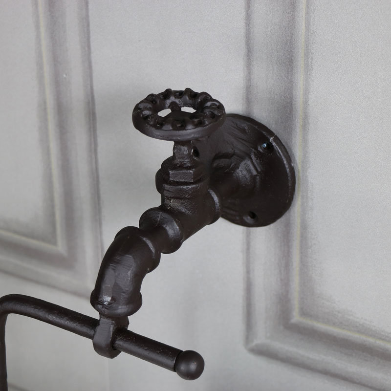 Easterday Wall Mounted Toilet Paper Holder, Black
