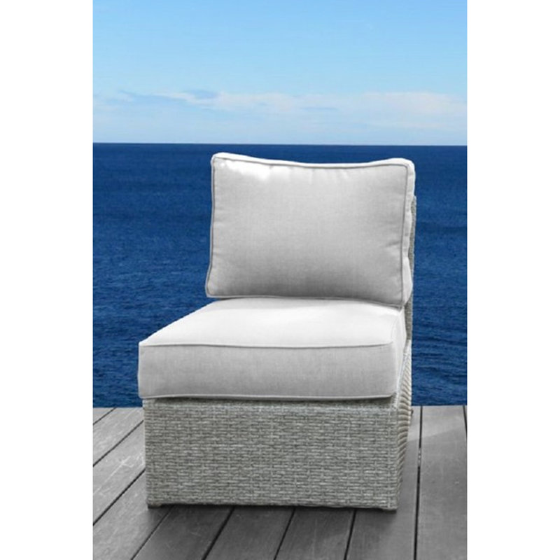 Chaise longue d'extérieur avec 2 coussins Modern