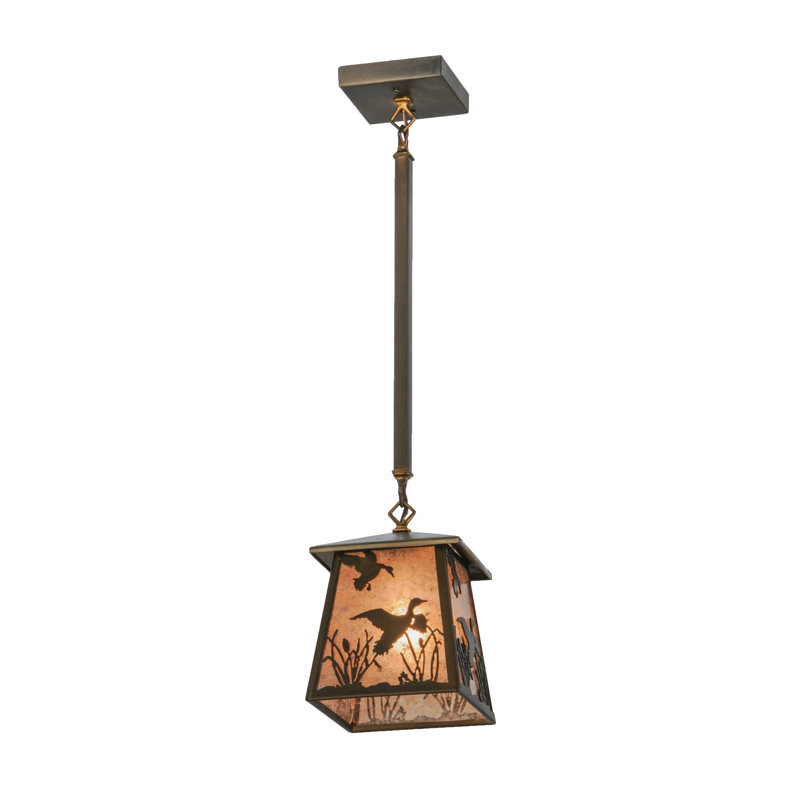 Ducks in Flight 1 - Light Pendant, 31.5" H x 7" W x 7" D