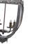 Lustre à 4 lumières en métal, luminaire suspendu avec chaîne réglable