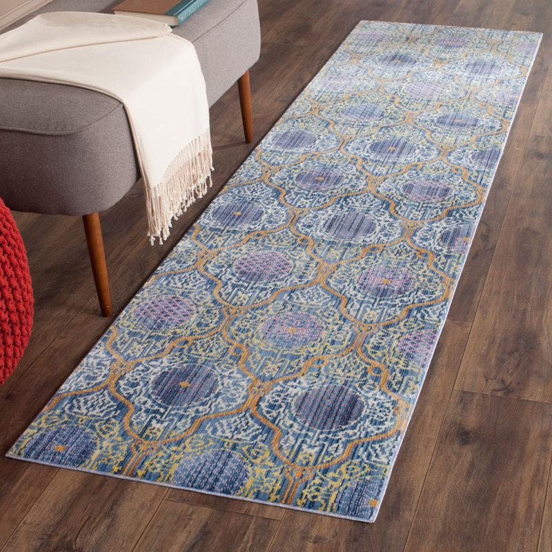 Wynter Damask Hand Woven Area Rug, Runner 69 x 244 cm