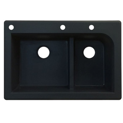 Évier de cuisine à double cuves l 33 po x l 22 po Radius