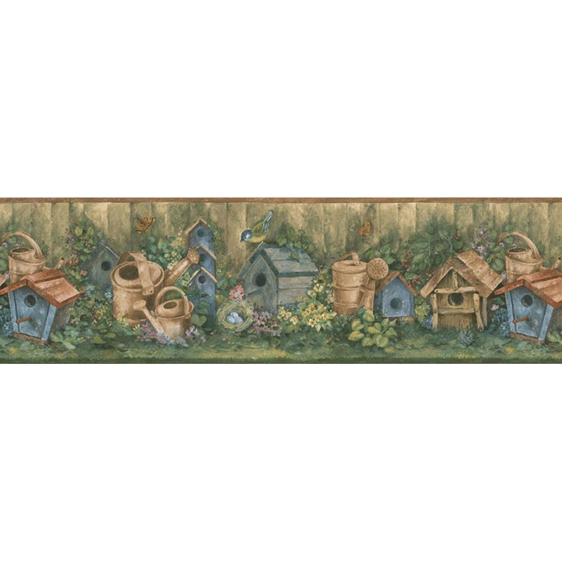 Bordure de papier peint L 15 pi x l 7 po Mccullum Garden