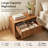 23.6" Wide Fluted 2-Drawer Nightstand with Handle-Free Design-275628593