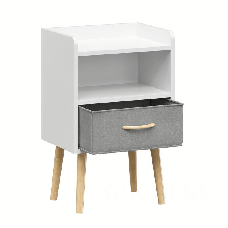Nightstands, White, Set of 2