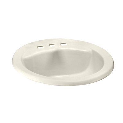 American Standard Cadet 17.63'' Ceramic Oval Bathroom Sink with Overflow
