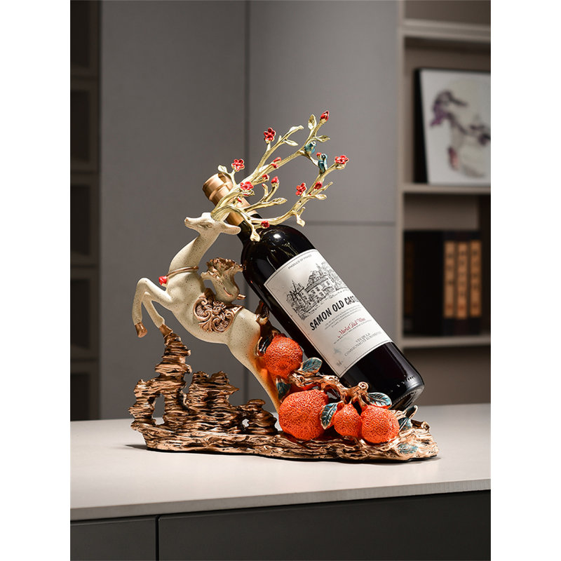 Craigsville Tabletop Wine Bottle Rack, Beige