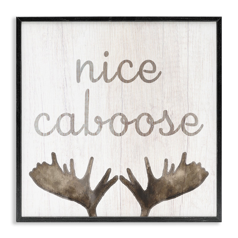 Joli caboose dans la salle de bain, Giclée encadrée noir minuit, H 17 po x l 17 po x P 1,5 po