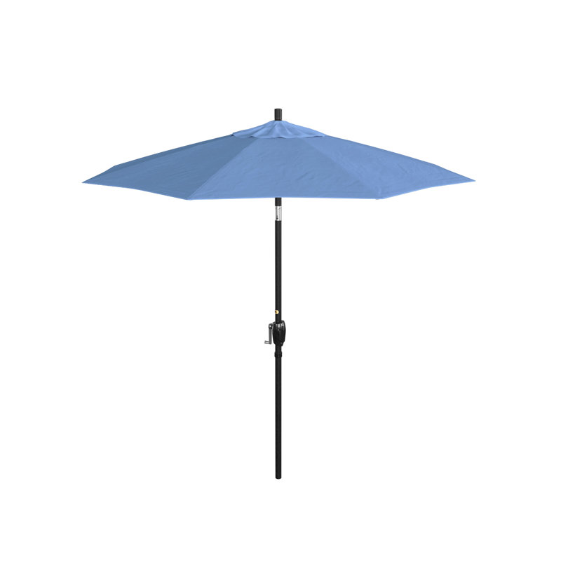 Parasol de marché 90 po Nalysa, Toile toile Sunbrella® cyan