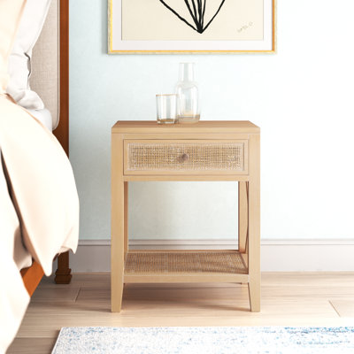 Table de chevet 1 tiroir Cane