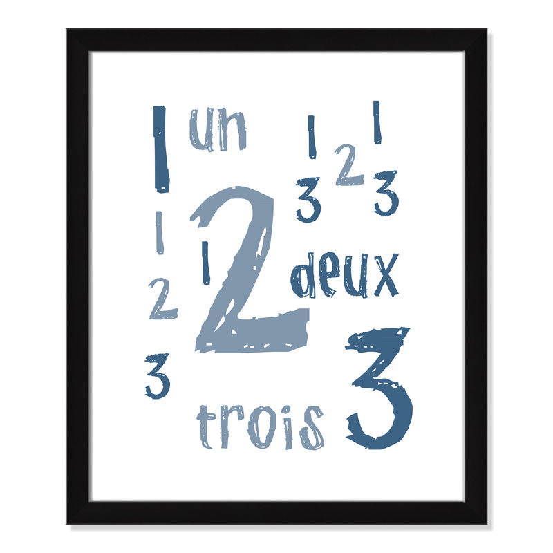 Impression sur papier français, H 24,5 po x l 20,5 po x P 0,6 po, Encadré plat noir