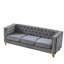 Canapé 3 places + 2 places. VELOUR GRIS-1966580753