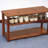 Chinese Classical Double-Layer Rosewood Shoe Rack 8 Pair Solid Wood Shoe Storage Cabinet