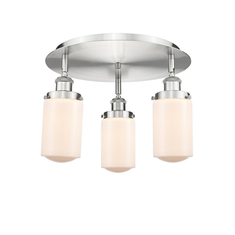 Plafonnier Erkson, Blanc mat, Nickel satiné