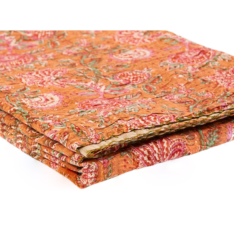 Kantha Knitted Throw Blanket