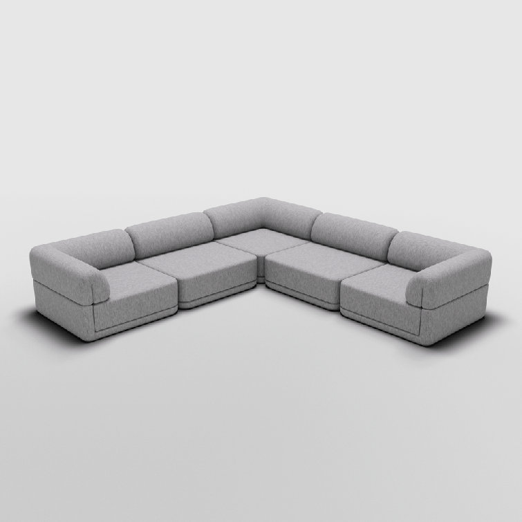 Cube 5 - Piece Modular Upholstered L-Sectional