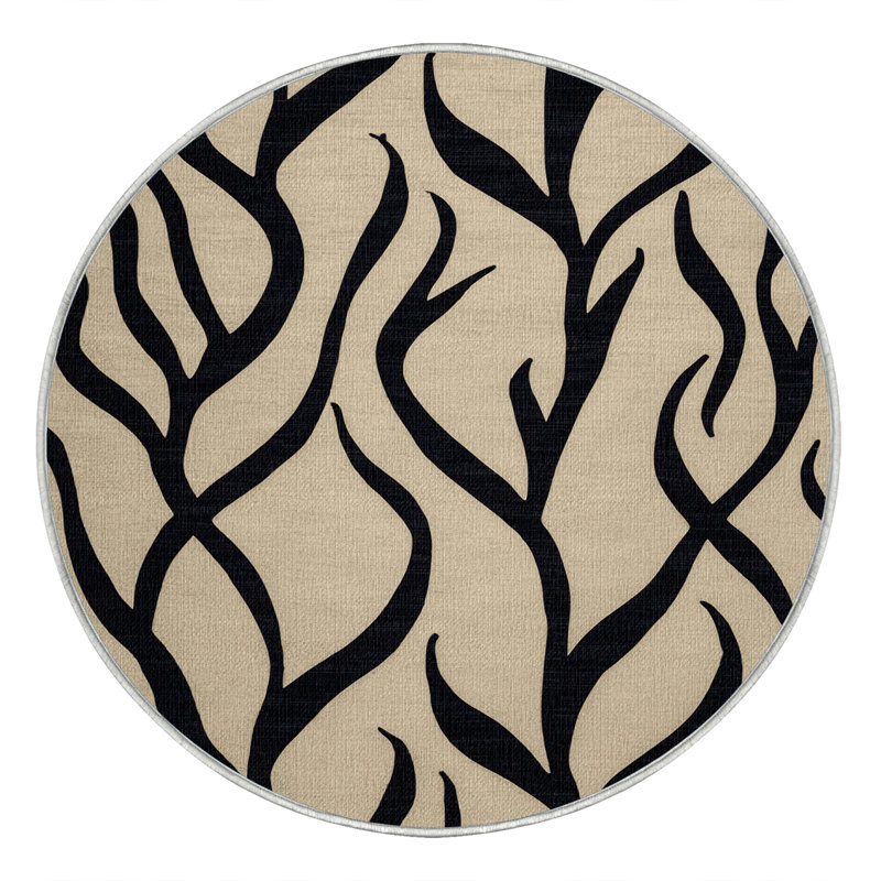  Tapis lavable Hijiki, Rond 7 pi