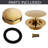 27" Cable Drive Bathtub Pop-Up Drain Trim with Rotary Overflow and Sch. 40 ABS Fittings-103621389