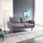 Anacapa 58" Velvet Round Arm Sofa Loveseat-813055686