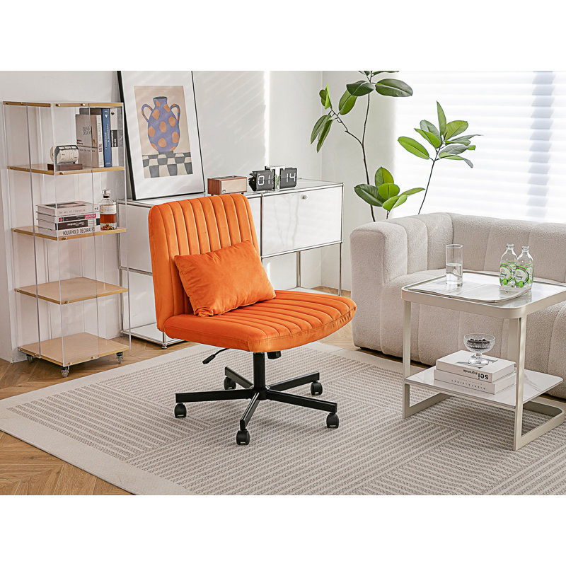 Chaise de bureau Modern, Velours Altay, Orange