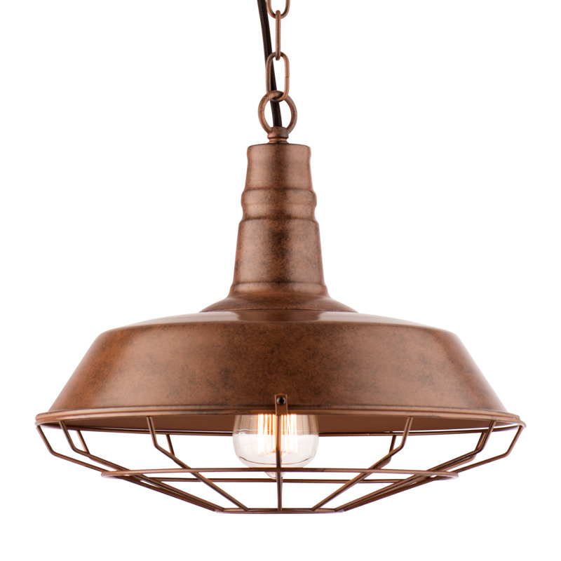 Lonoke 1 - Light Dome Pendant, 31 cm H x 36 cm W x 36 cm D, Black