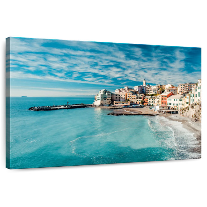 Village de pêche Gillard Bogliasco, H 20 po x l 30 po