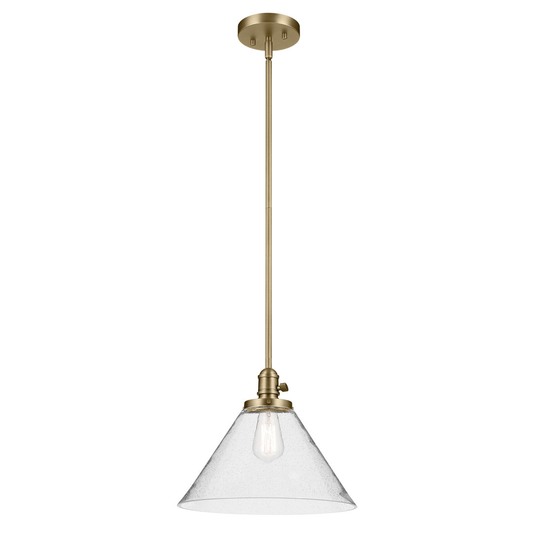 11.75" 1-Light Cone Pendant Breakwater Bay 
