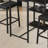 3-piece Bar Height Dining Table Set With Storage Shelves