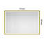 Miroir de salle de bain 72 po x 48 po à DEL avec cadre en aluminium, miroir de meuble-lavabo mural, anti-buée, mémoire, 3 couleurs, réglable en continu-371365811-408161387