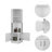 Syrah Corner Bar Cabinet, Two External Shelves White-202015986
