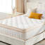 Matelas hybride à ressorts ensachés en mousse à mémoire de forme 10 po / 12 po dans une boîte à soulagement de la pression mi-ferme pour isolement de mouvement CertiPUR-US-954020889-948211548