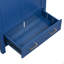 Meuble-lavabo bleu 30 po avec lavabo simple, meuble-lavabo sous-comptoir, armoire de rangement avec 2 portes et un tiroir, fermeture en douceur, rangement multifonctionnel, structure en bois massif-131992961