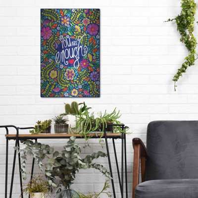 «You Are Enough» par Hello Angel, art mural en métal