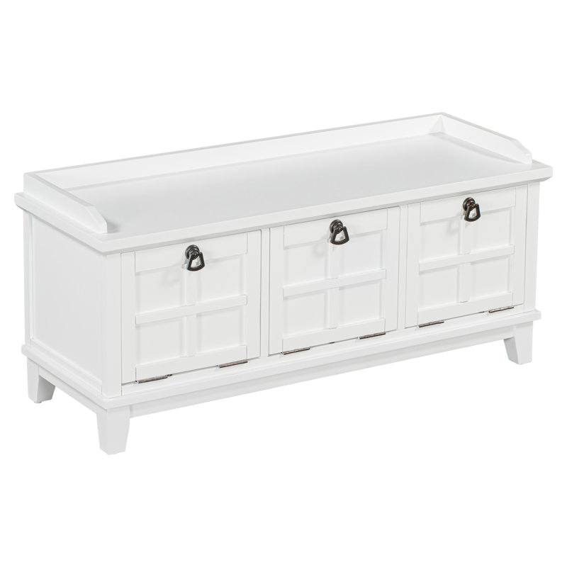 Banc de rangement Alfiero, Blanc