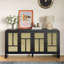 Buffet en rotin avec 4 portes