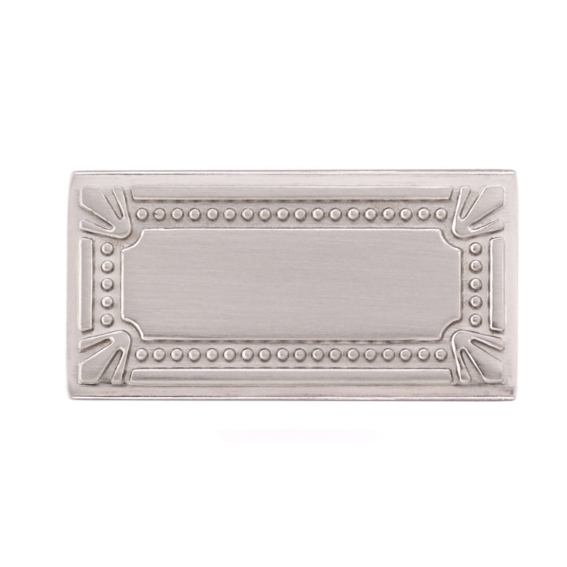 Expression Rectangle Knob, Brushed Nickel