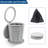 Ktaxon 0 Gallons GPF Round Comfort Height One-Piece Toilet (Seat Included)