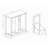 Two-Compartment Tilt-Out Laundry Sorter Cabinet