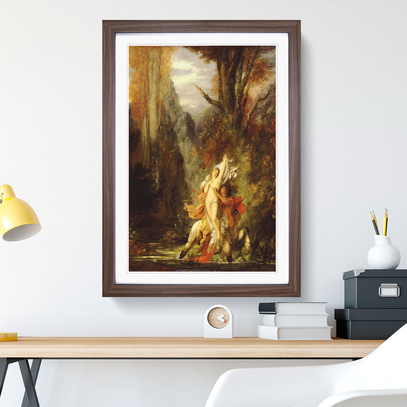 Autumn by Gustave Moreau - Picture Frame Graphic Art, 48cm H x 36cm W x 2cm D, Walnut Framed