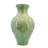 D9.8x16.5" Sage Green Sculptural Ceramic Vase