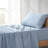 Freesia Cotton Sheet Set Blue-111329017