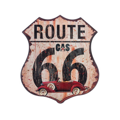 Route 66 Gas 1 Piece Wall Art