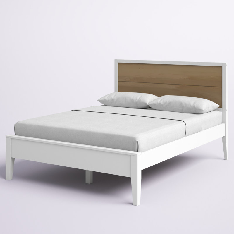 Lauritzen Solid Wood Panel Bed, Full