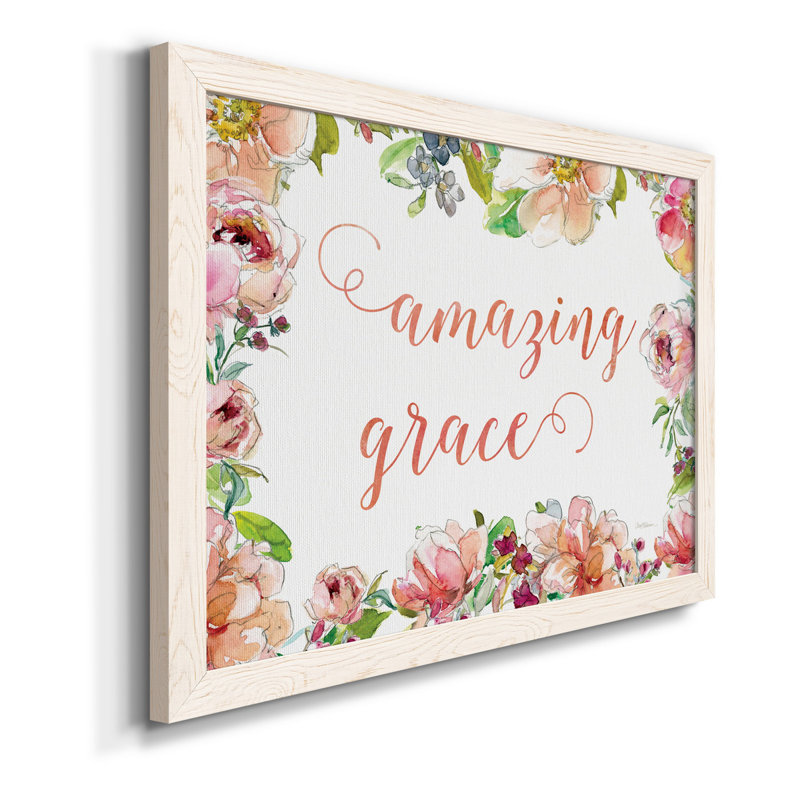 «Amazing Grace», impression encadrée sur papier, Blanc, H 20 po x l 17 po x P 1,5 po