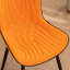 Chaises de salle à manger rembourrées en cuir PU avec chaises à oreilles modernes et pieds en métal-1943470435
