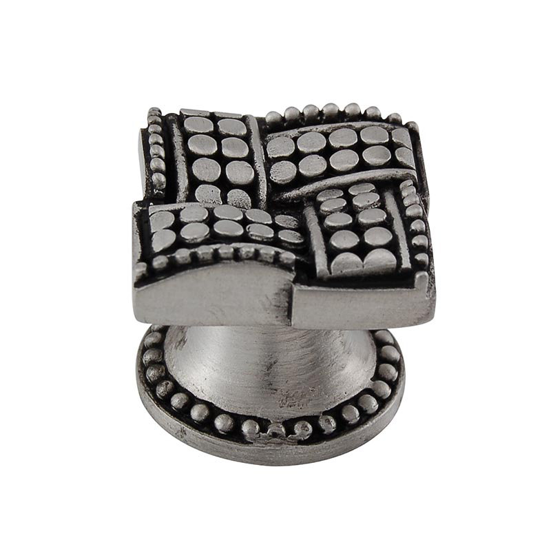 Medici Novelty Knob, Antique Nickel, 0.88" H x 0.88" W x 0.88" D