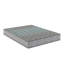 Grand matelas en mousse de confort moyen de 7 pouces, gris et bleu, avec rembourrage constant de 7 po-821921514