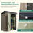 Outdoor 5 ft. W x 3 ft. D Material Storage Shed-91585454