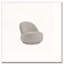 Fauteuil pivotant, fauteuil d'appoint pour le salon avec fonction pivotante-785658983